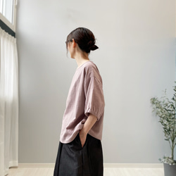 ダブルガーゼTシャツ。4色から2色選んでちょっとお得。身幅・袖幅たっぷりで着やすいタイプ【受注製作】 8枚目の画像