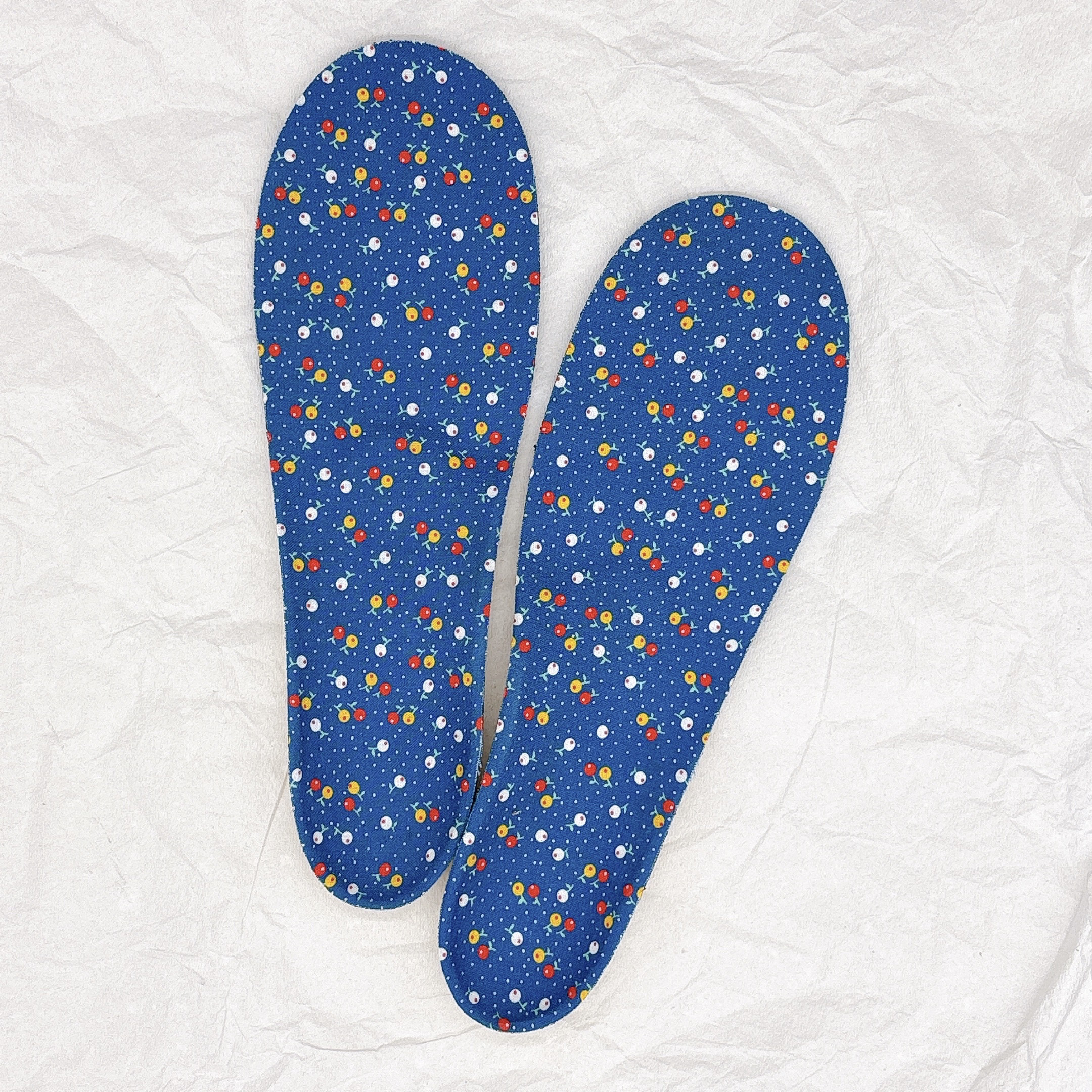 見せたくなるインソール－あおい花－履く時ワクワク♩歩いてらくらく♫