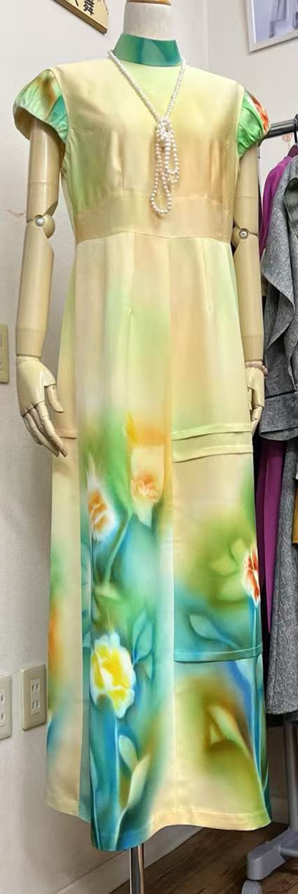 【美品】　着物　リメイクドレス　ワンピース NO:76着物リメイク(シルク)&ドレス ワンピース 着物リメイク 通販