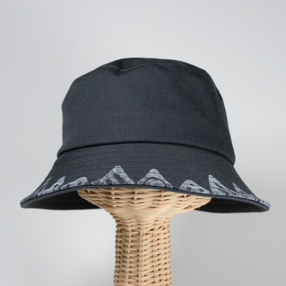 Tateyama バケットハット／ユニセックス／帽子／山 模様 2枚目の画像