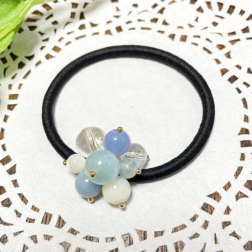 ブルーカルセドニー ヘアゴム A 【公式通販】