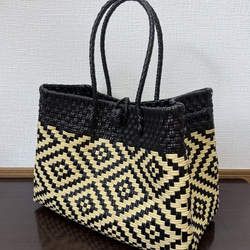 プラカゴ　メルカド　トートバッグ　パサール　模様編み　細あみ　Lサイズ 1167 プラカゴ メルカド トートバッグ パサール 模様編み 細あみ L