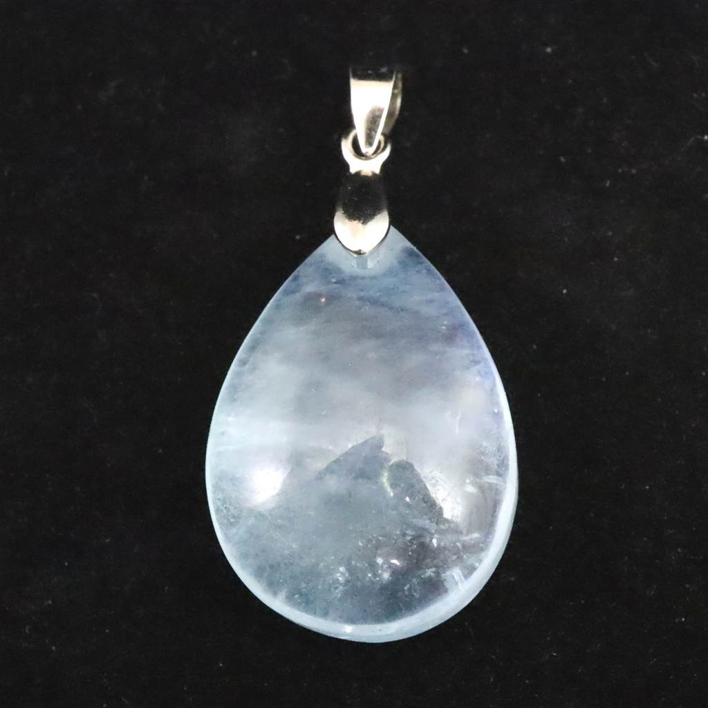 アクアマリン 3A  24mmペアシェイプ  ペンダント 6.5g #23328