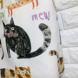 ❤ ファンキーネコ柄ビッグトートバッグ作成します❤️ 2枚目の画像