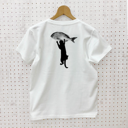 【世界猫の日sail】反省猫 Ｔシャツ 白 ホワイト 半袖 tシャツ レディース メンズ tしゃつ ねこ ネコ 6枚目の画像