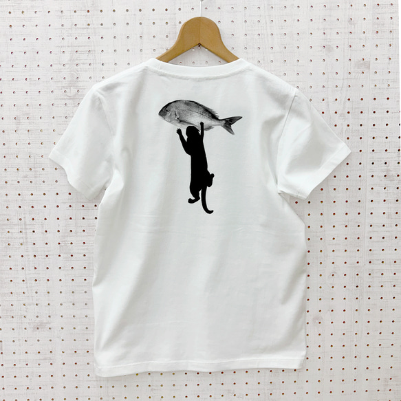 【世界猫の日sail】反省猫 Ｔシャツ 白 ホワイト 半袖 tシャツ レディース メンズ tしゃつ ねこ ネコ 6枚目の画像