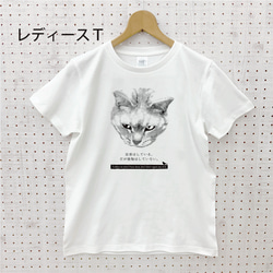 【世界猫の日sail】反省猫 Ｔシャツ 白 ホワイト 半袖 tシャツ レディース メンズ tしゃつ ねこ ネコ 3枚目の画像