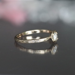 K10天然ダイヤモンド0.213カラットの10金リング 3枚目の画像