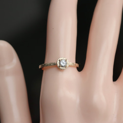 K10天然ダイヤモンド0.213カラットの10金リング 10枚目の画像