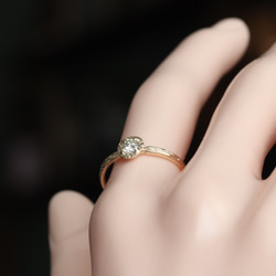 K10天然ダイヤモンド0.213カラットの10金リング 13枚目の画像