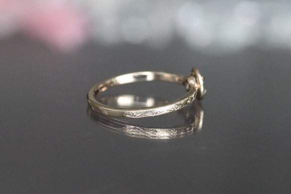 K10天然ダイヤモンド0.213カラットの10金リング 4枚目の画像