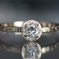 K10天然ダイヤモンド0.213カラットの10金リング 8枚目の画像