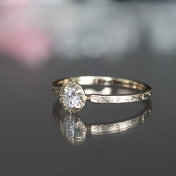 K10天然ダイヤモンド0.213カラットの10金リング 6枚目の画像