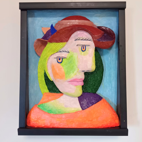 キュビスムの女の顔」(未来アート) 絵画 山川善作 通販 19148669