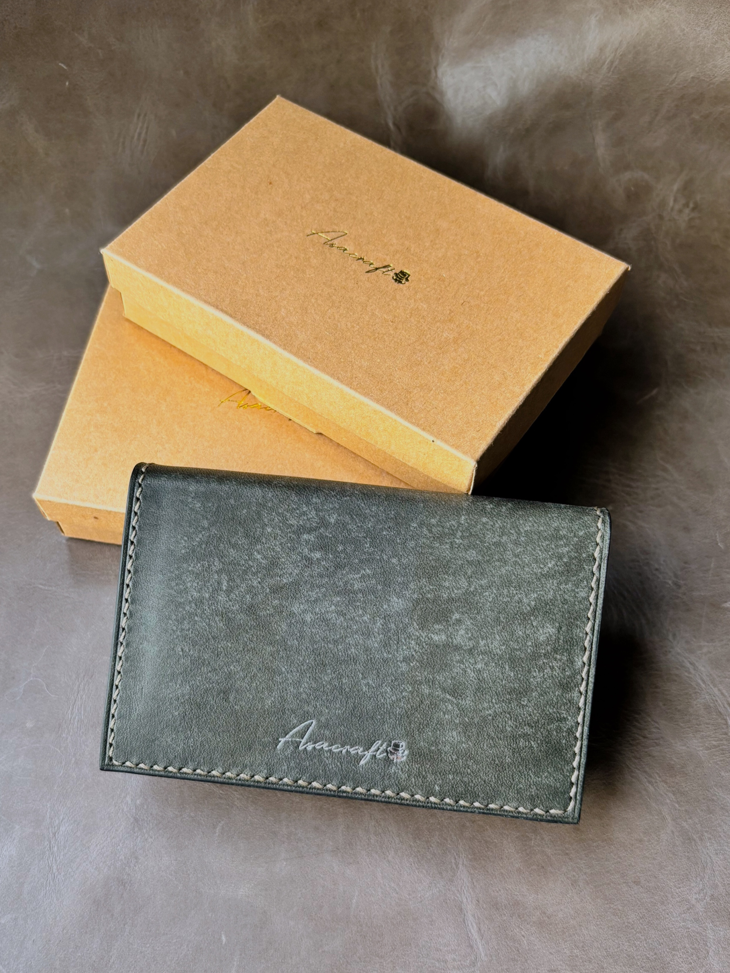 本革手縫い名刺入れ