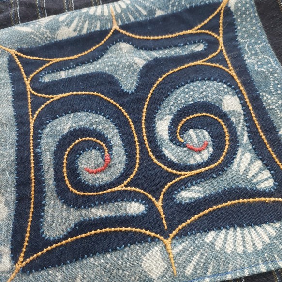 アイヌ刺繍　トートバッグa 2枚目の画像