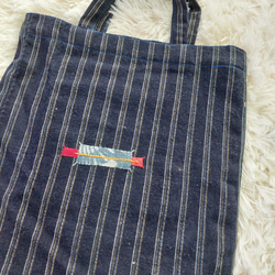 アイヌ刺繍　トートバッグa 4枚目の画像