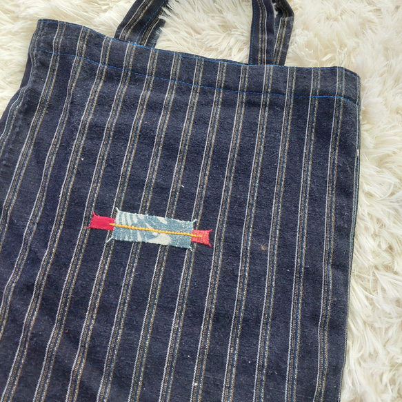アイヌ刺繍　トートバッグa 4枚目の画像