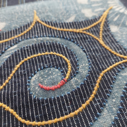アイヌ刺繍　トートバッグb 3枚目の画像