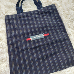 アイヌ刺繍　トートバッグb 4枚目の画像