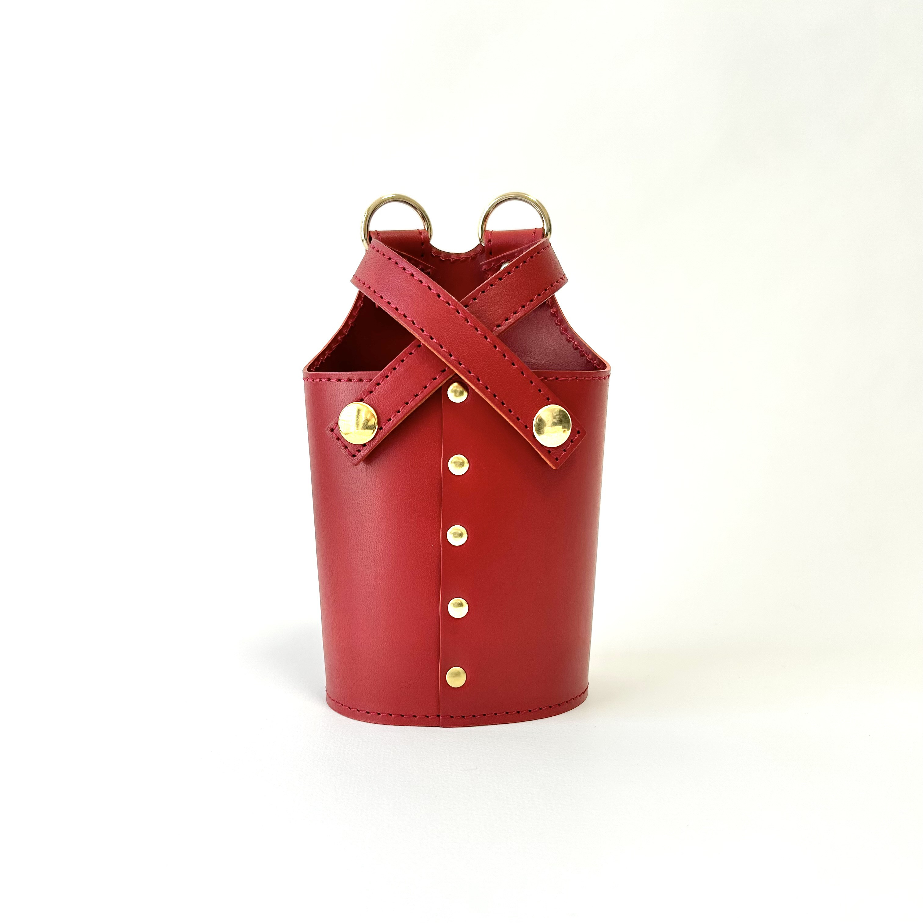 【Ver.2】ロボホン専用_肩がけ_お出かけキャリングケース_キャリーバッグ_ブライトレッド