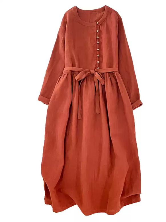 のワンピ#大人 #大人ワンピース #ナチュラル #クラシカル #クラシック #シック #上品 #ナチュラルカラー #アー 1枚目の画像