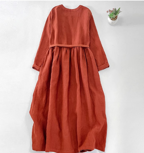 のワンピ#大人 #大人ワンピース #ナチュラル #クラシカル #クラシック #シック #上品 #ナチュラルカラー #アー 3枚目の画像