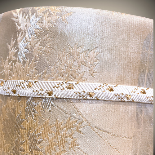 ウエスト 55〜75cm 金刺繍 煌めくサッシュベルト 帯リメイク 着物