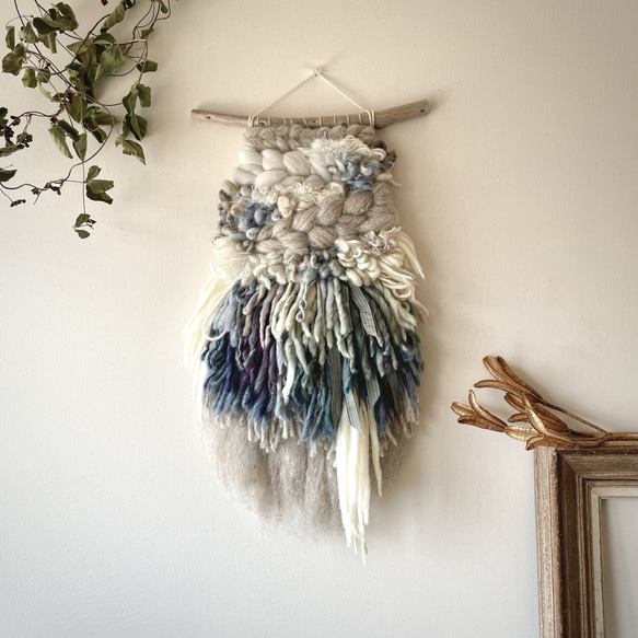 一点もの】流木 ウィービング タペストリー 『木霊の宿る樹, h.』