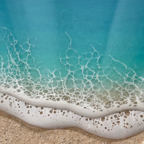 レジンアート オーシャンアート 2L判フォトフレーム 沖縄 珊瑚砂 南国