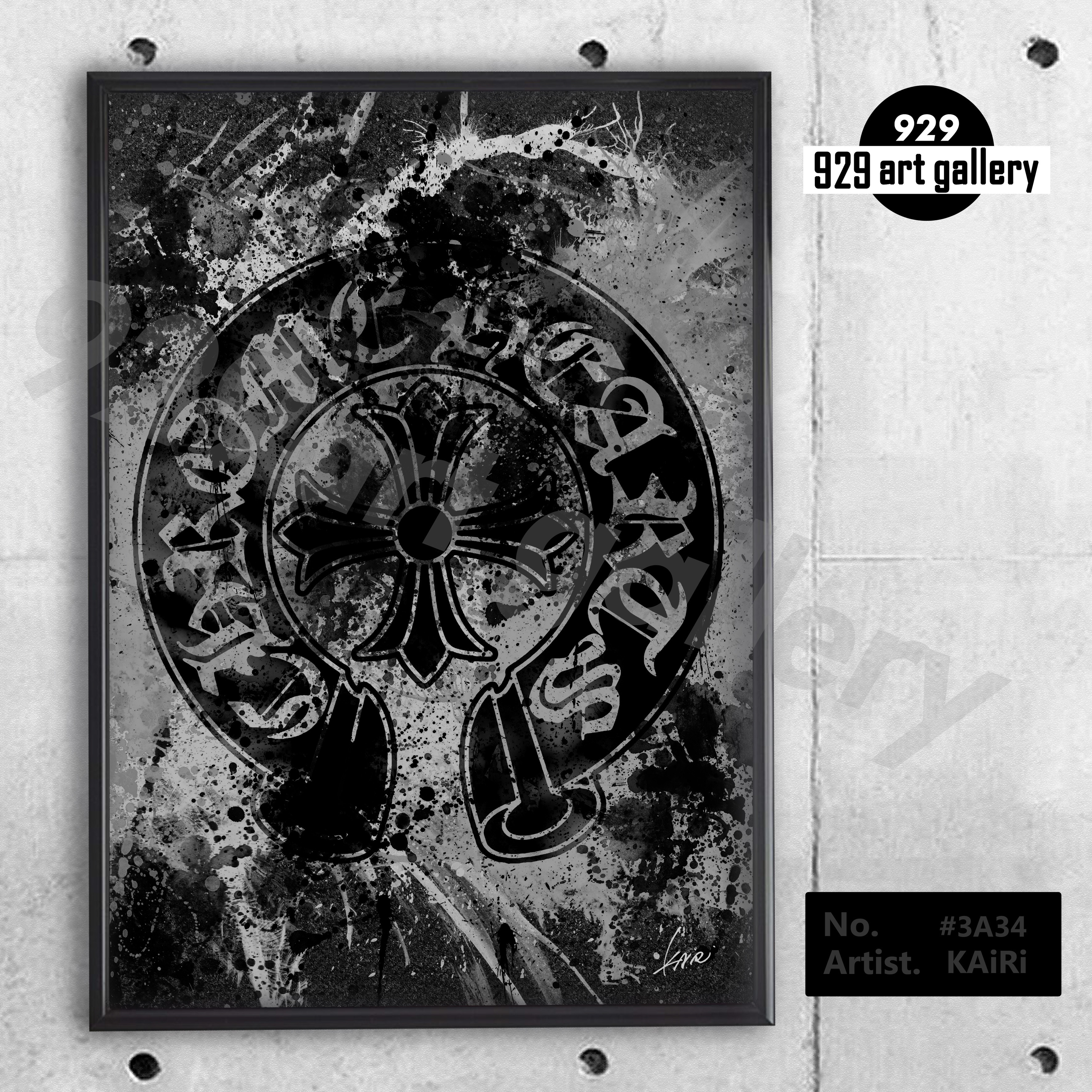 CHROME HEARTS type☆オマージュアートインテリアポスター＃334