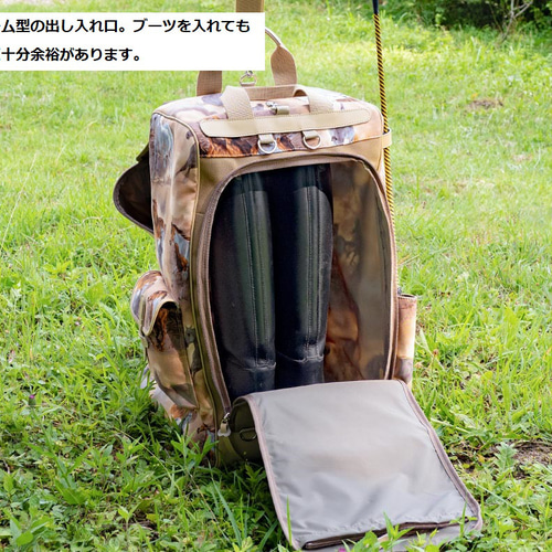 ヘルメットもプロテクターも全部収納 特大キャパの馬柄乗馬ブーツ
