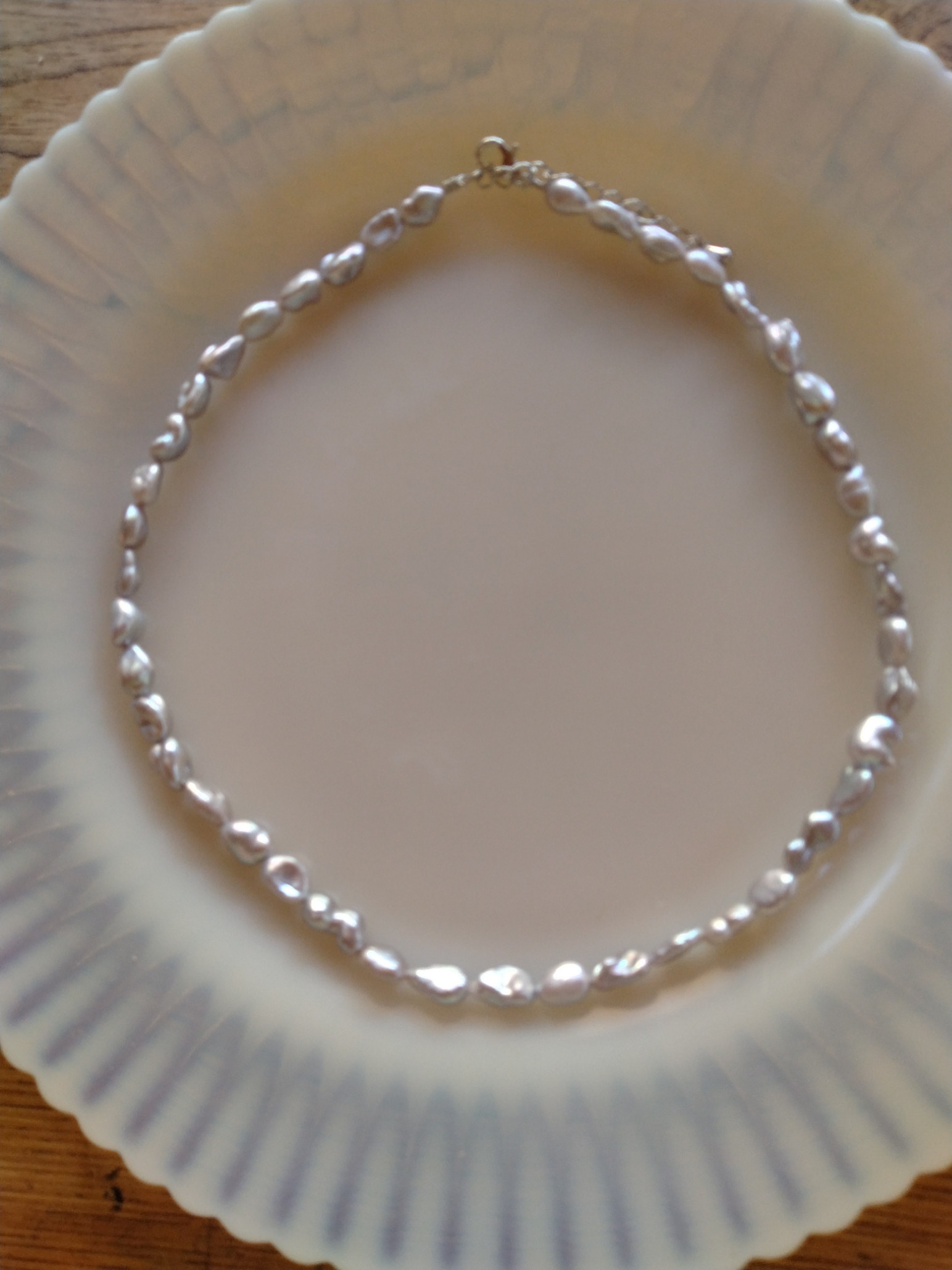 芥子パール ネックレス シルバー