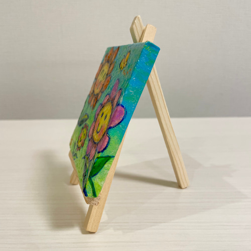 絵画　原画　キャンバスにアクリル絵具仮縁付き ポリン』 アクリル画 アクリル絵の具 キャンバス 抽象画 | Toy Box