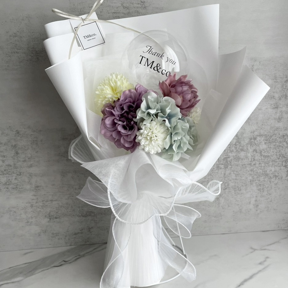 【現品限り】パステルカラー　バルーンフラワーブーケ