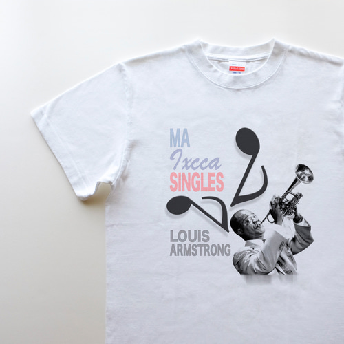 ◇◇ LouisArmstrong 5.6oz Tシャツ white / サッチモ ルイアーム