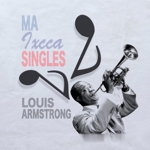 ◇◇ LouisArmstrong 5.6oz Tシャツ white / サッチモ ルイ