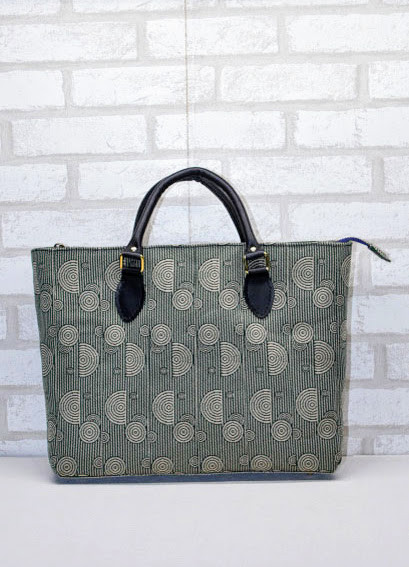 枯山水の柄　畳縁バッグ