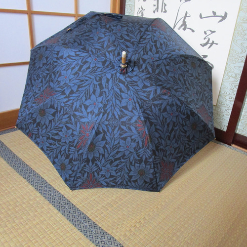 楽天市場】【竹菖蒲】大島紬 縞大島 婦人 日傘 日本製 8本骨 竹