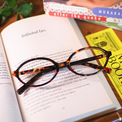 TR樹脂オーバル型フレーム｜ブラウンデミ メガネ 杏や眼鏡 ANZUYA 通販