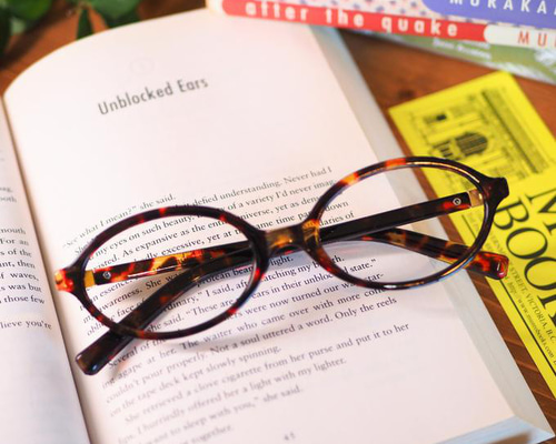 TR樹脂オーバル型フレーム｜ブラウンデミ メガネ 杏や眼鏡