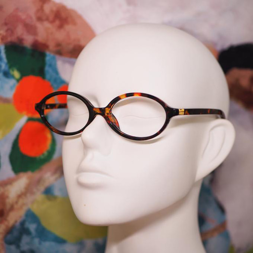 TR樹脂オーバル型フレーム｜ブラウンデミ メガネ 杏や眼鏡 ANZUYA 通販