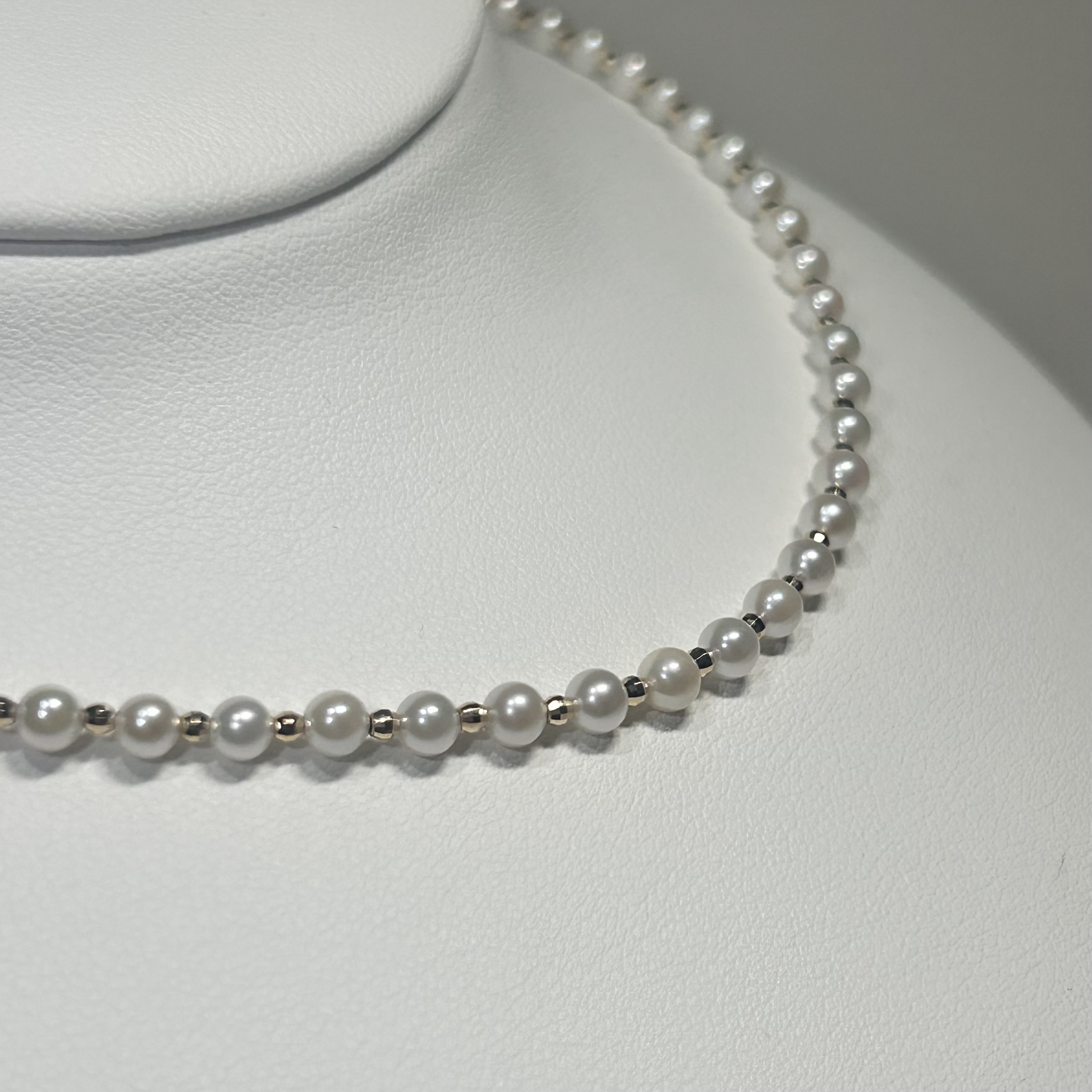 k18あこや真珠ベビーパールネックレス