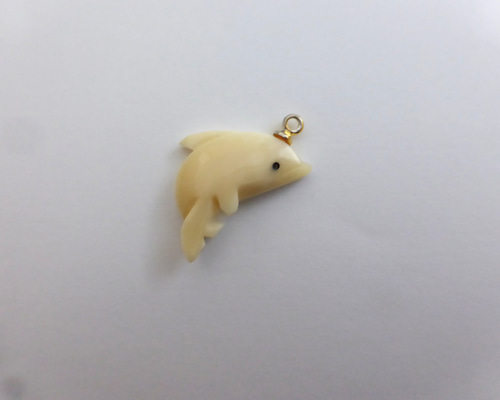 マッコウクジラ歯 イルカのペンダントトップ（1） ネックレス