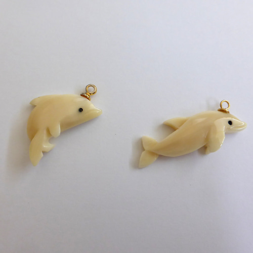 マッコウクジラ歯 イルカのペンダントトップ（1） ネックレス