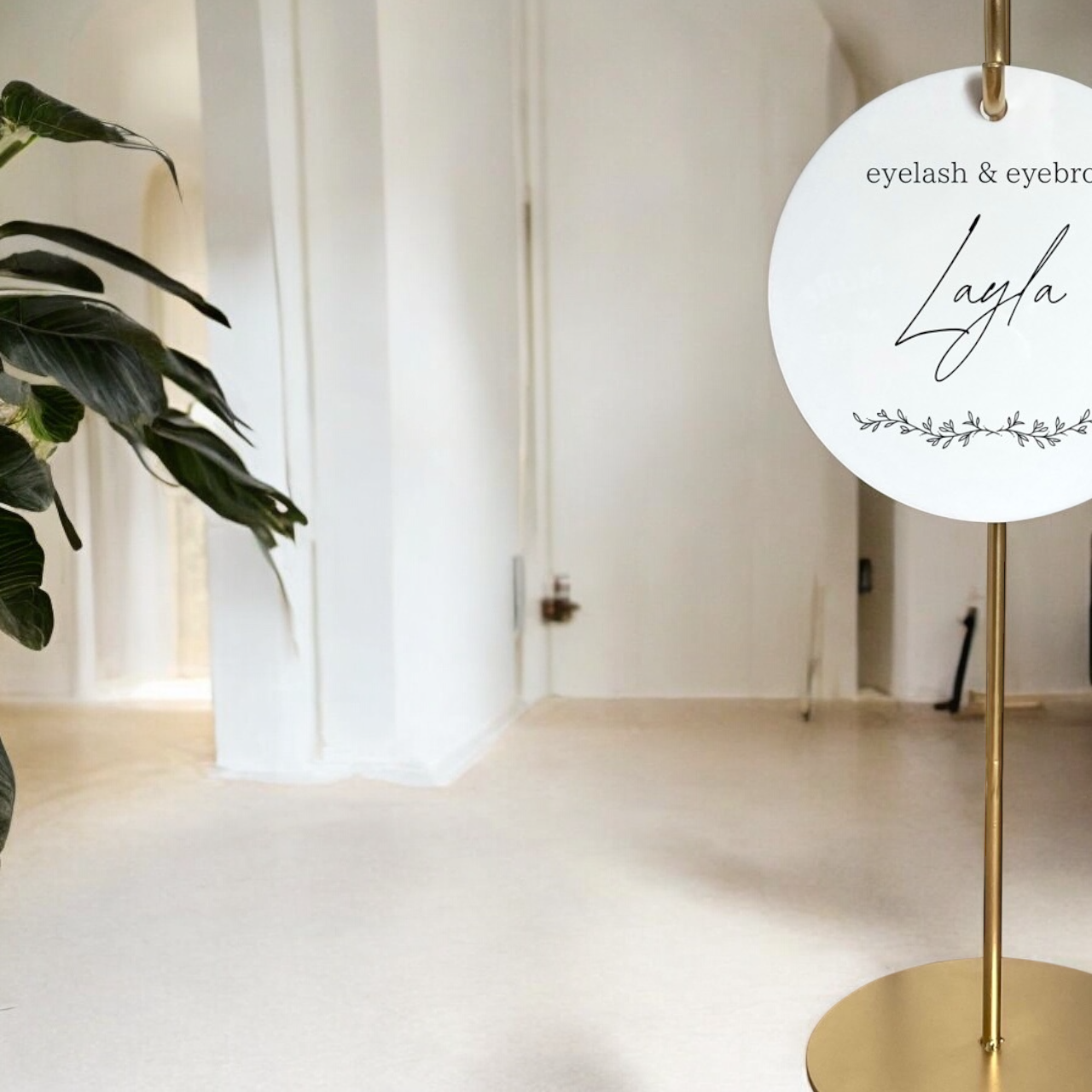 25新作　卓上看板☆アイアン看板☆BSD T2☆ 丸型イーゼル