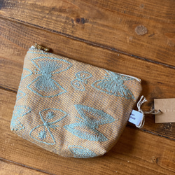 handmade  ミナペルホネン スカイフラワー生地 使用 2枚目の画像