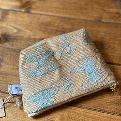 handmade  ミナペルホネン スカイフラワー生地 使用 3枚目の画像