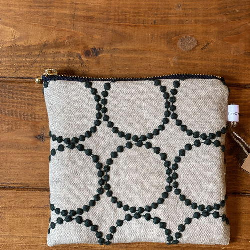 ササさん専用 ミナペルホネン ハンドメイド オークスツール タンバリン 生地 handmade ミナペルホネン タンバリン生地 使用 ポーチ linenmade 通販
