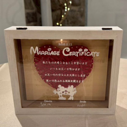 結婚証明書 ストリングアート ハート その他オーダーメイド まどちゃん